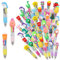 ZYKORT 50 bolígrafos multicolor, bolígrafos de regalo, juego de 4 colores de bolígrafos neutros, bolígrafos retráctiles con animales simpáticos, regalos para fiestas de cumpleaños, regalos de calidad,