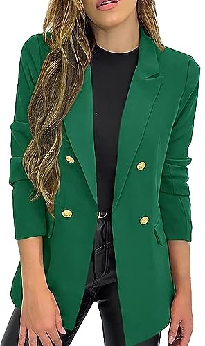 Women's Jackets for Transition Elegant Women's Elegant Long Sleeve Blazer Long Blazer Plain Lapel Business Office Jacket Short Coat Suits Bolero with Pocket Summer Blazer / Evening Jacket / Jacket,