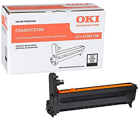 ECOPRO - Original Bildtrommel für OKI C5600 C5700 - Schwarz - 20.000 Seiten DIN A4 - Code 43381708