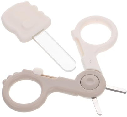 SECFOU 1 Satz Nagelschere Für Kleinkinder Praktische Babypflege Essentials Nagelpflege Trimmer Cartoon Nagelpflegefeile