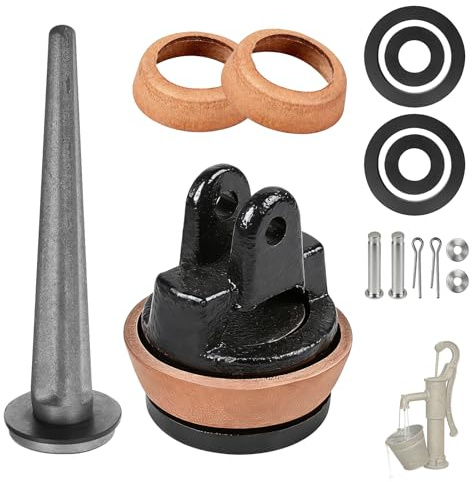 MIGUBIGU 1 Pièce Piston Pompe 90 mm Type 75 et Rondelle avec Valve de Perçage Nasal, Joint de Piston pour Pompe à Main, Joint Pompe a Bras