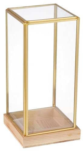UNICRAFTALE 1Pc Glass Display Case For Collectibles Action Figure Display Box