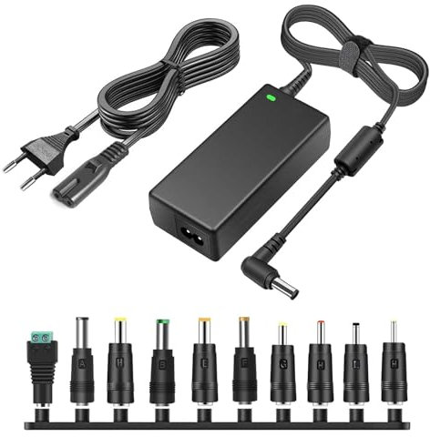 TKDY 24V 2.5A AC DC Adattatore 60W LED Strip Light 3D Drucker LCD Monitor mit 5.5 * 2.5mm und 10pcs DC Connector kompatibel mit 24Volt 0-2500mA Geräten