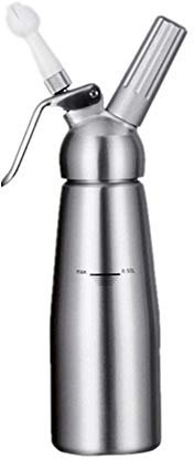 KUENG Sifone per Panna montata Sifone per Panna Cracker per la Crema Caricabatterie Frusta Crema contenitori Crema Caricatore Dispenser Crema Whipper 29.5X8,Round