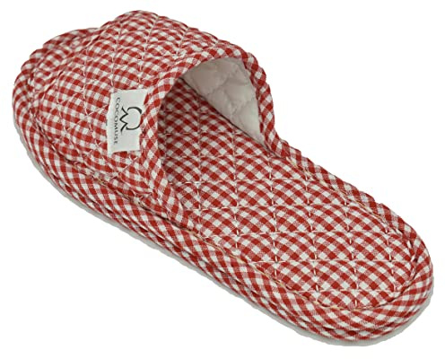 COCOMUSE Ultralight Soft Indoor Open Toe Cotton linen Women's Slippers Absorb Sweat Cloth Bottom House Slippers