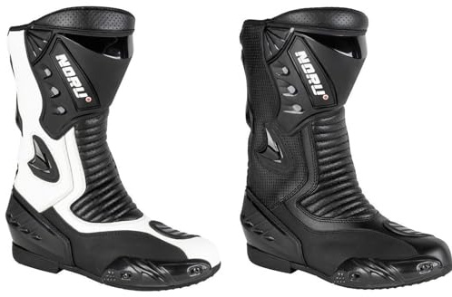 PRO FUTURE BOTTES MOTO RACING CUIR ANTI TORSION SLIDERS ASPIDEX, Noir , 45 EU