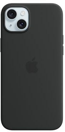 Apple iPhone 15 Plus Silicone Case with MagSafe - Black 