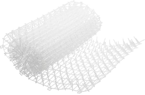 DFZHiuat 200 cm kattavskräckande matta anti-kattavvisande spikar matta med kattklöver för trädgård, platt prickelremsa grävpropp för gräsmatta 200 x 30 cm