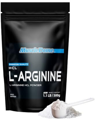 MuscleDome L-Arginine HCL Powder 500g Zipp-Beutel
