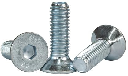 50x Senkkopfschrauben Innensechskant - Vollgewinde - Innensechskant - Senkkopfschraube - Schraube mit abgesenktem Kopf - rostfrei (M8x20)