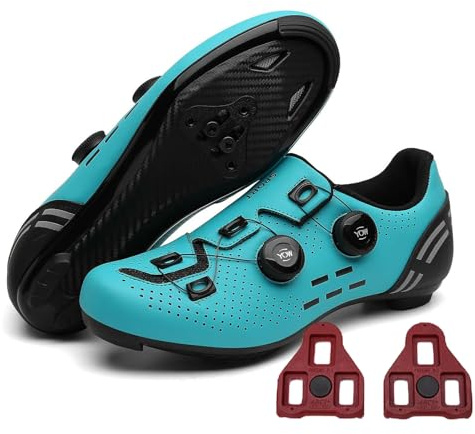 Scarpe da Ciclismo Uomo Donna,Mateju Scarpe da Strada e Mountain Bike Compatibile con SPD, Traspiranti Antiscivolo Scarpe da Bici Strada MTB Unisex Scarpe Sportive da Esterno