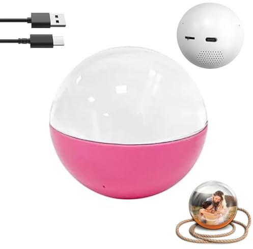 Elektronisk Kristallkula, 2,7 Upplyst Glaskula Med Digital 3D-skärm, Personlig Video- Och Fotospelare Att Göra Själv, Perfekt Som En Anpassningsbar Present Till Par årsdagar Bröllopshelger(Pink)