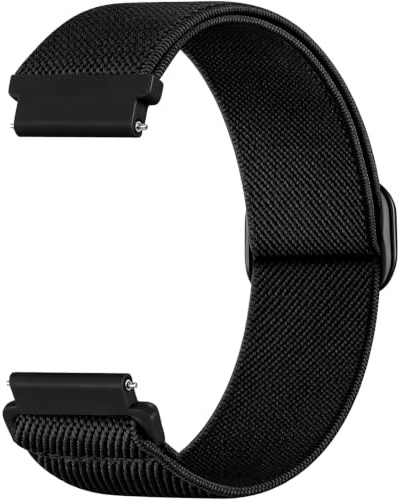 Aurrain 18mm 19mm 20mm 22mm Nylon Sports klockarmband för Garmin/Galaxy/Amazfit/Huawei,Unisex elastiskt nylonarmband för sportklocka.