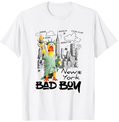 New York City Yellow Rubbe Duck Toy with Statue of Liberty T-Shirt