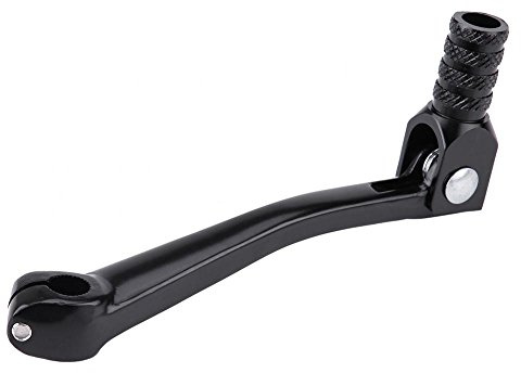 Keenso Dirt Bike Klappbarer Schalthebel, Pitbike Aluminiumlegierung CNC Klapprad Schalthebel für Dirt Bike 4 Hub (Schwarz)