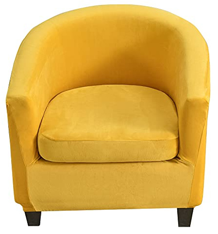 CHNSHOME Funda de sillón Chesterfield elástico Funda para sillas Club 2 Piezas Fundas de sillón de cóctel Fundas de Asiento de Silla Tullsta