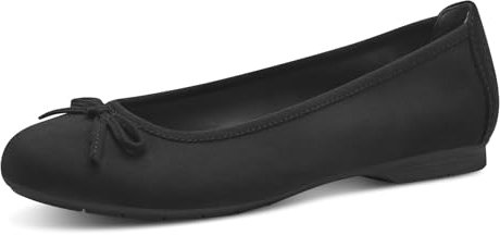 Jana Ballerines avec Noeud Vegan, Noir (Noir), 38 EU