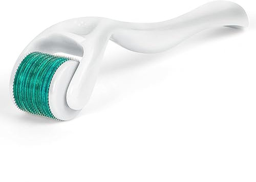 ACWOO Beard Roller 0.5 mm, Derma roller, Microneedling Bartroller Bartwuchs, Derma Beard Roller für Gesicht/Körper, Microneedling Pen Narbenroller, Micro Needling Roller für Gesichtshautpflege (Weiße)