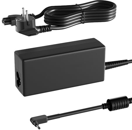 HSXIRQA 65W 45W laddare kompatibel med Acer Chromebook 15 CB3-532 CB3-531 CB5-571 C910 N16P1 N15Q8 N15Q9 N15Q10 N16Q13 bärbar dator A13-045N2A PA-1650-80 A11-065N1A PA-1450-26 Nätadapter Laptop