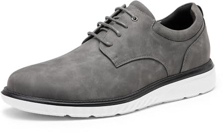 Bruno Marc Herren Anzugschuhe lässige Schnürschuhe Business Sport Schuhe Moderne Klassische,Size 44,Grau,SBOX2411M