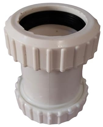 Codo de compresión de residuos de 90 grados, color blanco, 90 grados, 32 mm, nudillos de residuos (recto 32 mm, 2)