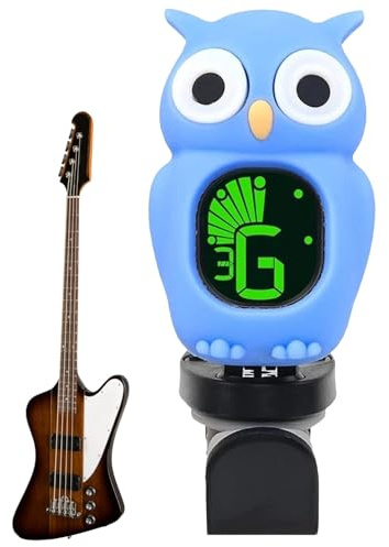 Basstämmare - Kromatisk digital stämmare med klämma, högkänslig sensor, detektering, klar LCD-skärm | stämningsanordning för multiinstrument för gitarr, bas, viol