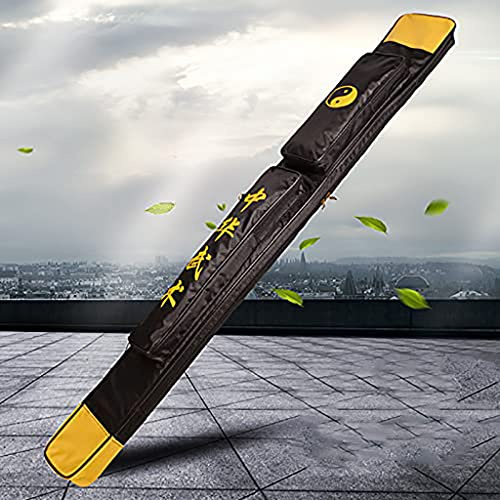 Fäktningsväska, Svärdväska Taichi Katana Samurai Kinesiska Kung Fu-svärd Flerfärgade Enkelt och Dubbelt Lager(Black,Single layer)