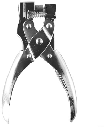 Gettimore Pinza perforatrice a T in lega di zinco per film rigido in PVC e cartone, perforatrice a forma di T, fino a 2 mm di spessore, manico antiscivolo per carte d'identità e carta