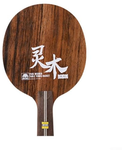 Ping-pong a sette strati in puro legno con anima in legno di sandalo, rigidità bilanciata per attacco e difesa, piastra di base professionale per allenamento e competizione (manico corto)