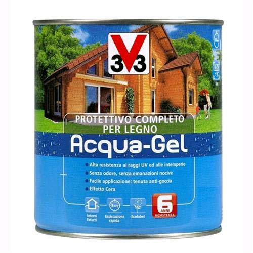 V33 Protettivo Completo Legno Acqua-Gel Trasparente Incolore 3 litri