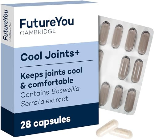 Cool Joints+ Boswellia Serrata Capsules – 28 Day Supply for Comfortable Joints – Boswellia and Manganese Supplement by FutureYou Cambridge