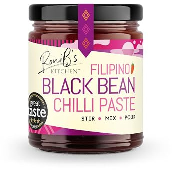 Black Bean Chilli Paste - Vegan- Natural ingredients - Excellent umami boost to any dish, any cuisine - Use with meats, fish, seafood, vegetables - Cook, bake, steam, roast, grill - 190 ml