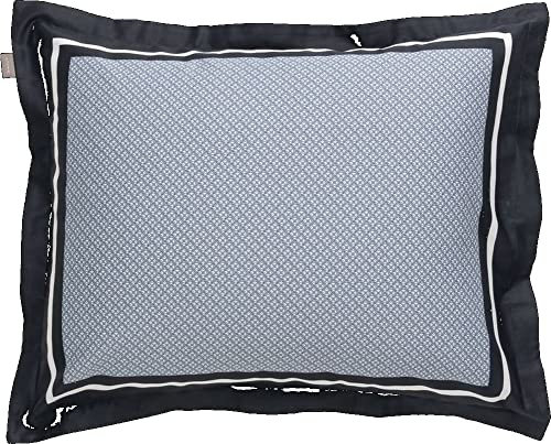 GANT Border Monogram Kissenbezug einzeln Farbe Evening Blue Größe 80x80
