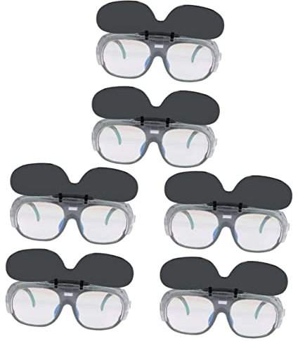 DOITOOL Lunettes De Soudage À Double Couche Protection Uv Et Pour Soudage Électrique Et Gaz 6 Pièces Légères Et Durables Pour Usage Industriel