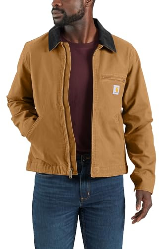 Carhartt Giacca da uomo Rugged Flex Relaxed Fit Duck Detroit, Carhartt, marrone, XX-Large