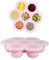 Boîte de conservation des aliments pour bébés,Congélation Purée Bébé Hermétique pour Aliments,Stockage De Nourriture Plateau de ​Congélateur,Bac à Glaçons avec Couvercle Bébés,Sans BPA,Rose,1 pièce