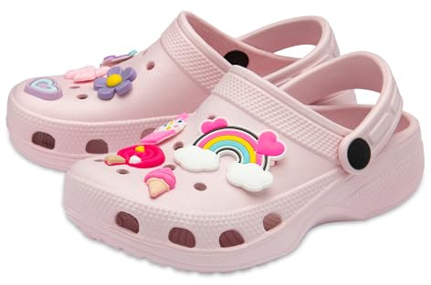 NorthSole Girls Clogs Childrens Sandals - Pink - Child UK 9