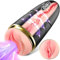 Masturvatore Per Uomo Elettrici Sex Toys, Forte Vibrazione 9 Modalità Funzione Masturbtore, Pressione Un Pulsante Sovralimentare Suzione Vibratore Per Adatto Sexytoysys Uomo Coppia all'Esercizi ZC