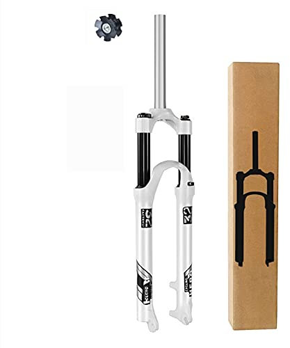 Mountainbikefjädergaffel, 26/27,5/29 tum, magnesiumlegering, rakt rör, fjädergaffel för cyklar, 120 mm