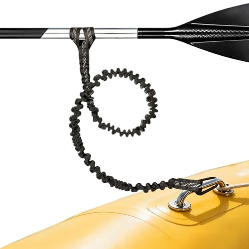 ATIUSHI Sup paddel kajak Leash, Kajak Paddelleine mit Karabinerhaken,Stand up Paddle zubehör Leine für kanu,Kayak,schlauchboot,120-215cm