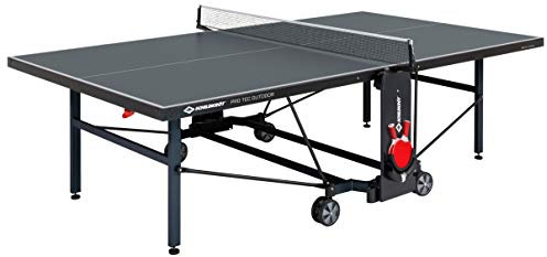 Schildkröt Unisex Erwachsene ProTec Outdoor Tischtennistisch, matt-schwarz, One Size