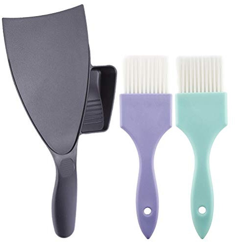 3 Pièces Kit De Coloration Capillaire Par Balayage Pagaie De Coiffure Palette De Surbrillance Pinceaux De Coloration Des Cheveux Planche De Balayage Teinture Pour Cheveux Peigne