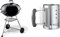Weber 1321004 Barbecue compatto a carbone, 57 cm, Nero & 7447 Ciminiera per barbecue a carbone