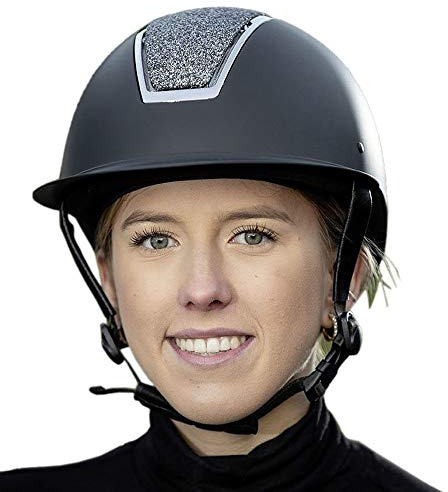 USG 13250022-100-304 Comfort Jewel, Casco de equitación, Color Negro, Talla M