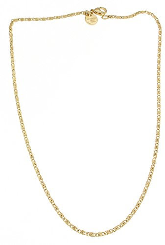 Original italienische S-Panzerkette 18kt Doublé 2mm Länge 70cm, Halskette Herren-Kette Goldkette Damen Geschenk Schmuck ab Fabrik Italien tendenze