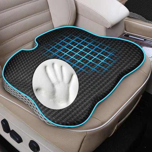 SKYNY Keilkissen Auto, Memory Foam Sitzkissen Auto, Orthopädisches Sitzkissen Schmerzlinderung, Verbesserung Beim Sitzen, Sitzerhöhung Erwachsene, für Das Auto, Bürostuhl