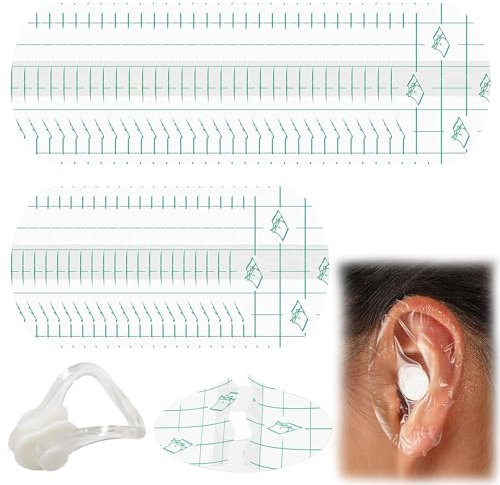 Protege Oreille, Autocollants Pour Oreilles étanches Pour Enfants, Cache Oreille Piscine Enfant, Protections Pour Ies Oreilles de Bébé, Pour la natation, la douche, le surf, Lot de 50