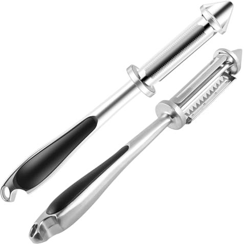 Éplucheur de légumes 5 en 1, éplucheur de légumes et de fruits, multifonction, décapsuleur, gadget avec poignée ergonomique antidérapante pour pommes de terre de poire