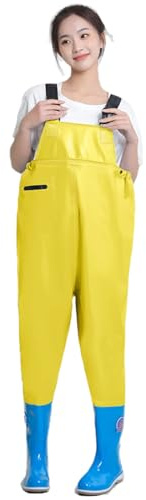 Fishing Waders With Pockets Women,Hunting Chest Waders With Boots,Wading Pants Crosswater,Waterproof,Breathable,for Fly Coarse Sea Fishing,Gardening,Outdoor Hunting,Farming,Kayaking