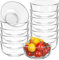 12 Pcs 230 ml Glass Bowls Set 11.5 cm Mini Meal Prep Bowls Small Glass Bowls Clear Serving Bowls Sauce Cups for Kitchen Salad Dessert Ice Cream Dips Snack Side Dishes Ingredients Condiments